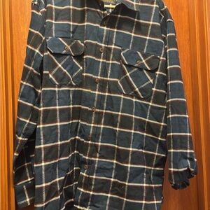 Jachs Navy Blue Plaid Button-Up Jacket